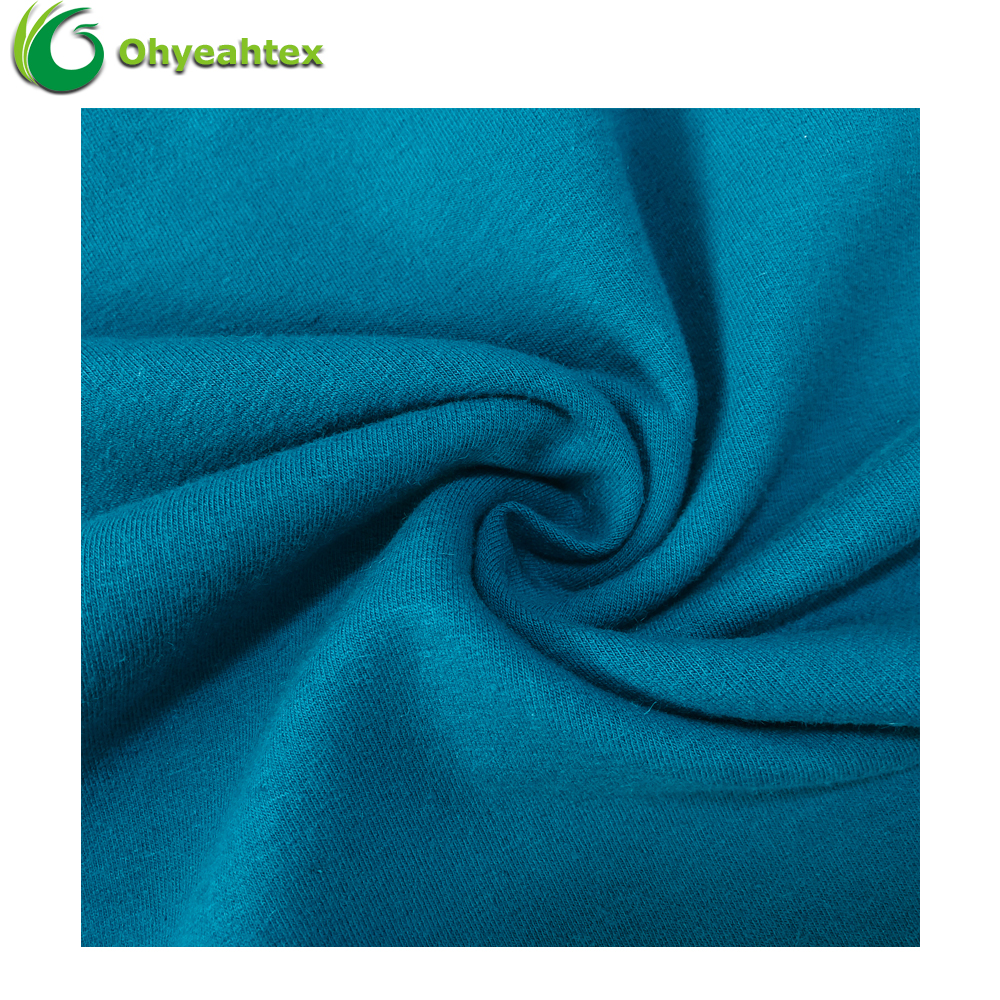 New Material Product Plain Organic Cotton French Terry Hemp Fabric For Hoodies